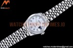 Rolex - DJ Ladies 28mm Jub Flt 904L SS/SS M-Wht/Dia GMF A2671