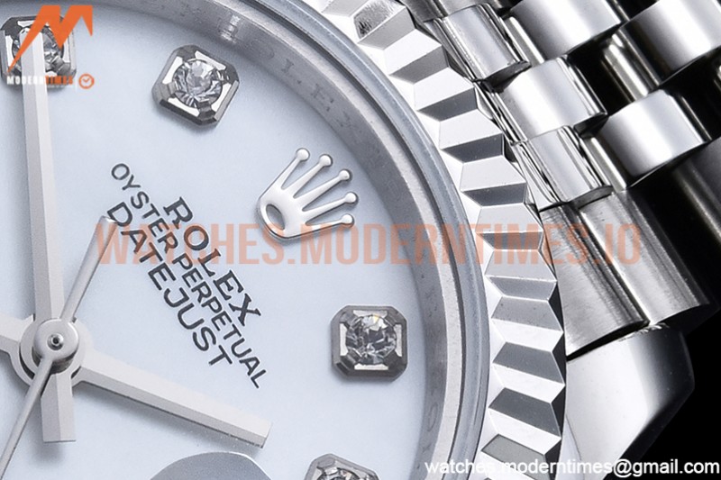 Rolex - DJ Ladies 28mm Jub Flt 904L SS/SS M-Wht/Dia GMF A2671