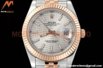Rolex - Datejust 126331 41mm Jub Flt RG/SS P-Silv/Stk GDF MY8215