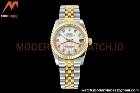 Rolex - Datejust Ladies 278273 31mm Jub Flt YG/SS Mop/Dia GDF MY8215