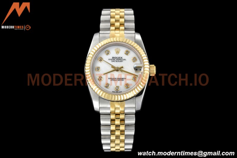 Rolex - Datejust Ladies 278273 31mm Jub Flt YG/SS Mop/Dia GDF MY8215