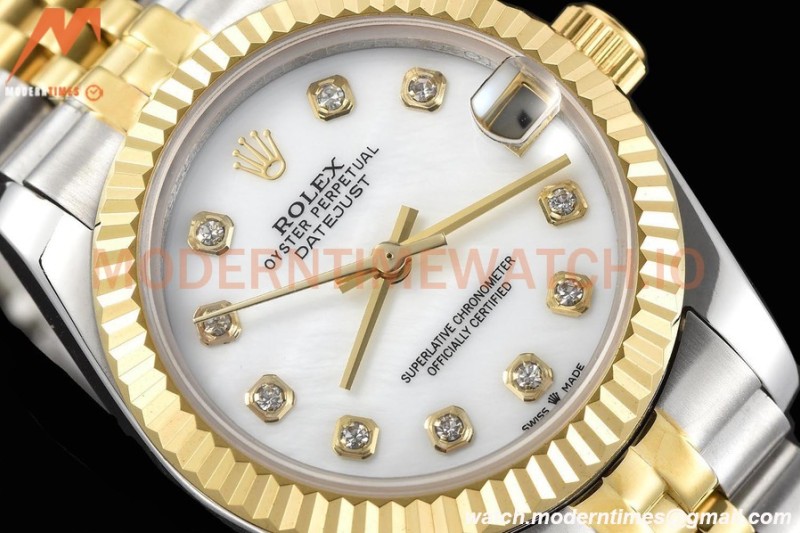 Rolex - Datejust Ladies 278273 31mm Jub Flt YG/SS Mop/Dia GDF MY8215