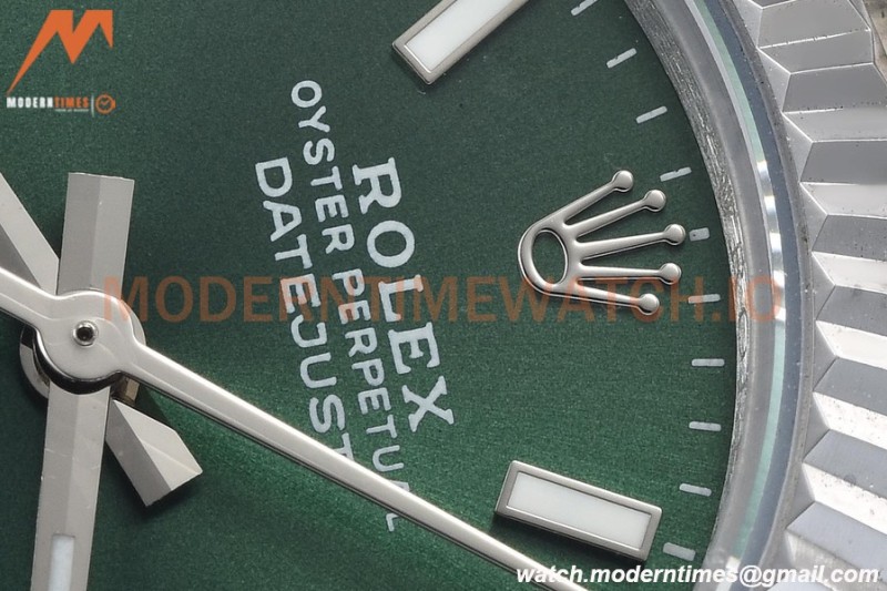 Rolex - Datejust Ladies 278274 31mm Jub Flt SS/SS Green/Stk GDF MY8215
