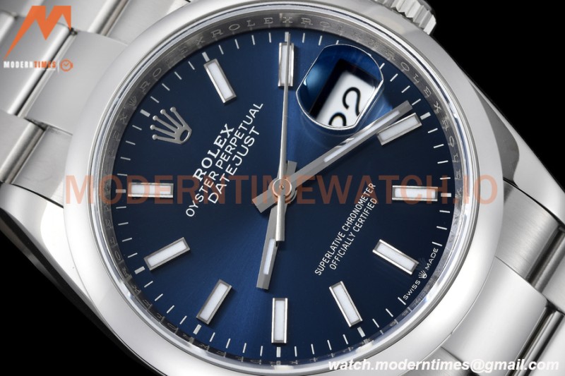Rolex - Datejust 36mm 126200 Oys Smt 904L SS/SS Blue/Stk VSF VS3235