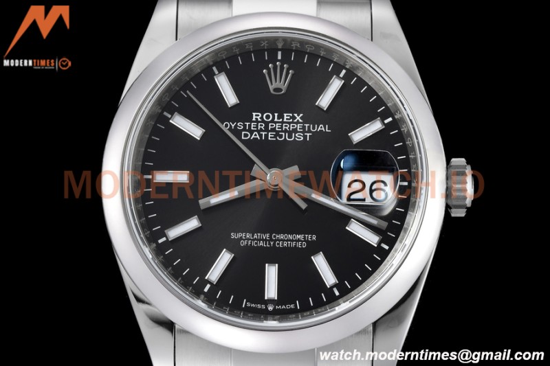 Rolex - Datejust 36mm 126200 Oys Smt 904L SS/SS Black/Stk VSF VS3235