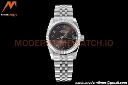 Rolex - Datejust Ladies 278274 31mm Jub Flt SS/SS Grey/Rmn GDF MY8215