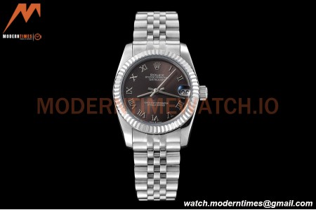 Rolex - Datejust Ladies 278274 31mm Jub Flt SS/SS Grey/Rmn GDF MY8215