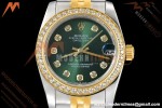 Rolex - Datejust Ladies 278383 31mm Jub Dia YG/SS Grn/Dia GDF MY8215