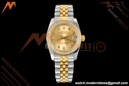 Rolex - Datejust Ladies 278383 31mm Jub Dia YG/SS Gold/Dia GDF MY8215
