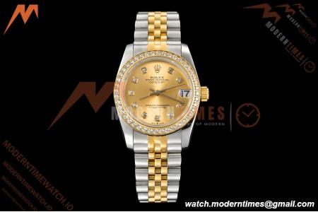 Rolex - Datejust Ladies 278383 31mm Jub Dia YG/SS Gold/Dia GDF MY8215
