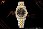 Rolex - Datejust Ladies 278383 31mm Jub Dia YG/SS Brn/Dia GDF MY8215