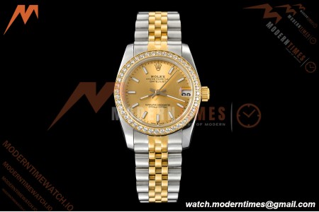 Rolex - Datejust Ladies 278383 31mm Jub Dia YG/SS Gold/Stk GDF MY8215