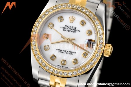 Rolex - Datejust Ladies 278383 31mm Jub Dia YG/SS W-Mop/Dia GDF MY8215