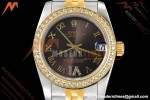 Rolex - Datejust Ladies 278383 31mm Jub Dia YG/SS Brn/Rmn GDF MY8215
