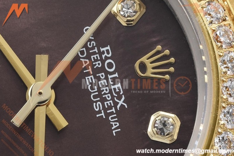 Rolex - Datejust Ladies 278383 31mm Jub Dia YG/SS B-Mop/Dia GDF MY8215