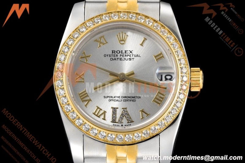 Rolex - Datejust Ladies 278383 31mm Jub Dia YG/SS Silv/Rmn GDF MY8215