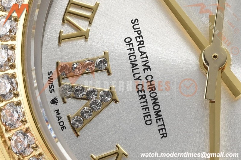 Rolex - Datejust Ladies 278383 31mm Jub Dia YG/SS Silv/Rmn GDF MY8215