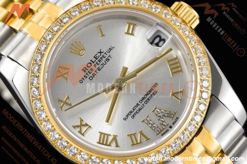 Rolex - Datejust Ladies 278383 31mm Jub Dia YG/SS Silv/Rmn GDF MY8215