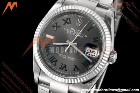 Rolex - Datejust 126234 36mm Wimbledon Oys Flt 904L SS/SS Grey/Rmn VSF VS3235