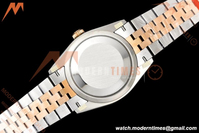 Rolex - Datejust 126231 36mm Jub Flt 904L RG/SS Silver Palm/Stk VSF VS3235