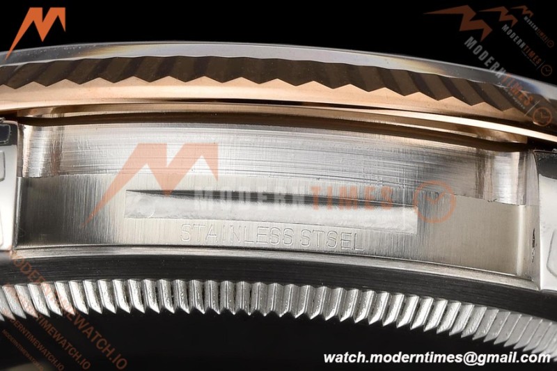 Rolex - Datejust 126231 36mm Jub Flt 904L RG/SS Silver Palm/Stk VSF VS3235