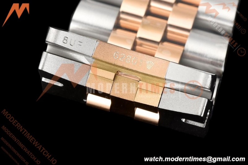 Rolex - Datejust 126231 36mm Jub Flt 904L RG/SS Silver Palm/Stk VSF VS3235