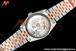 Rolex - Datejust 126231 36mm Jub Flt 904L RG/SS Silver Palm/Dia VSF VS3235
