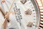Rolex - Datejust 126231 36mm Jub Flt 904L RG/SS Silver Palm/Dia VSF VS3235