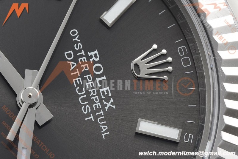 Rolex - Datejust 126334 41mm Oys Flt 904L SS/SS Grey/Stk VSF VS3235