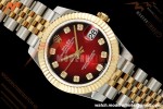 Rolex - Datejust Ladies 278383 31mm Jub Flt YG/SS Red/Dia GMF A2824