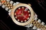 Rolex - Datejust Ladies 278383 31mm Jub Dia YG/SS Red/Dia GMF A2824