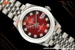 Rolex - Datejust Ladies 278274 31mm Jub Flt SS/SS Red/Dia GMF A2824