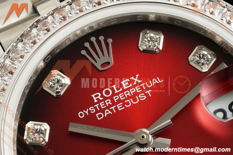 Rolex - Datejust Ladies 278274 31mm Jub Dia SS/SS Red/Dia GMF A2824 | 롤렉스 - 데이트저스트 레이디스 278274 31mm 주브 다이아 SS/SS 레드/다이아 GMF A2824