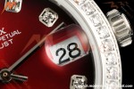 Rolex - Datejust Ladies 278274 31mm Jub Dia SS/SS Red/Dia GMF A2824 | 롤렉스 - 데이트저스트 레이디스 278274 31mm 주브 다이아 SS/SS 레드/다이아 GMF A2824