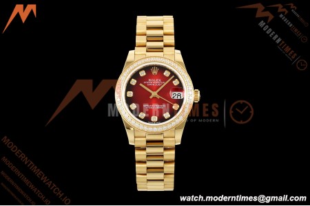 Rolex – Datejust Damen 278288RBR 31 mm Pre Dia YG/YG Rot/Dia GMF A2824