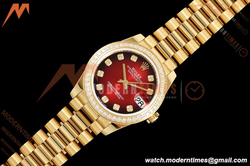 Rolex – Datejust Damen 278288RBR 31 mm Pre Dia YG/YG Rot/Dia GMF A2824 | 롤렉스 – 데이트저스트 데이멘 278288RBR 31mm Pre Dia YG/YG Rot/Dia GMF A2824