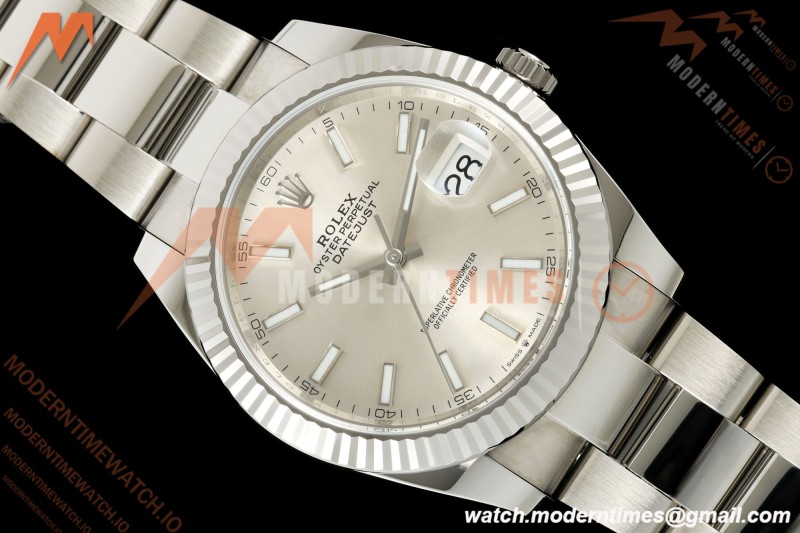 Rolex - Datejust 126334 41mm Oys Flt 904L SS/SS Silv/Stk SCF VR3235 | 롤렉스 - 데이트저스트 126334 41mm 오이스터 플랫 904L 스테인리스 스틸/스테인리스 스틸 실버/스틱 다이얼 SCF VR3235 무브먼트