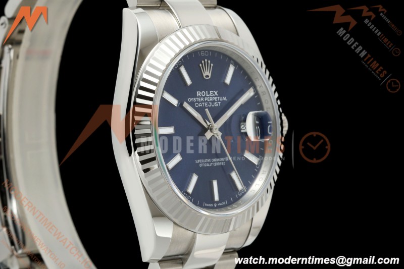 Rolex - Datejust 126334 41mm Oys Flt 904L SS/SS Blu/Stk SCF VR3235