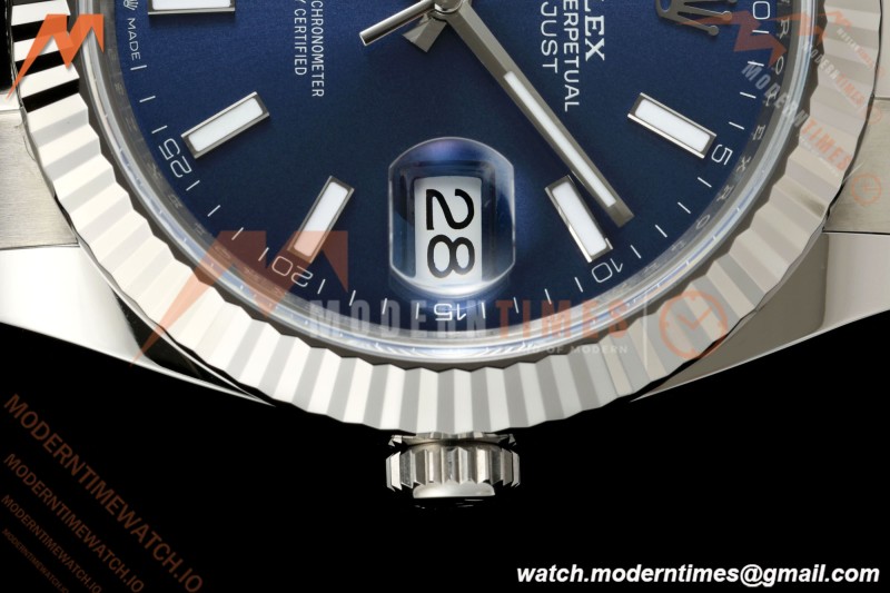 Rolex - Datejust 126334 41mm Oys Flt 904L SS/SS Blu/Stk SCF VR3235