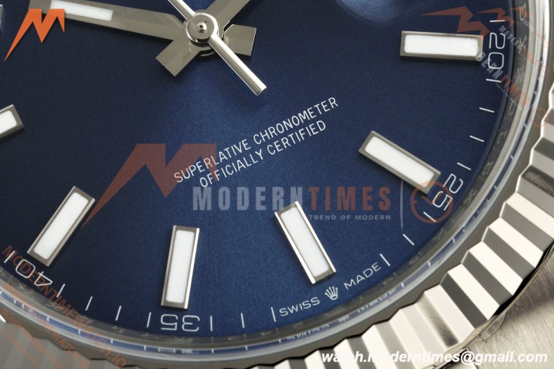 Rolex - Datejust 126334 41mm Oys Flt 904L SS/SS Blu/Stk SCF VR3235