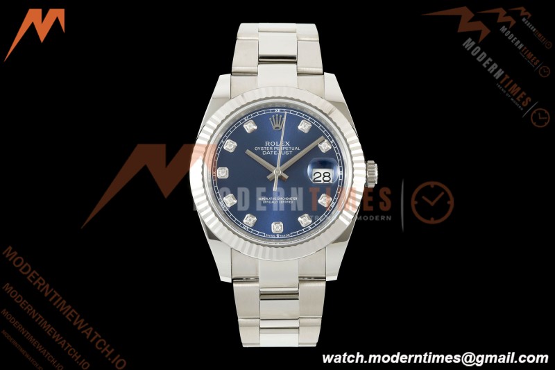 Rolex - Datejust 126334 41mm Oys Flt 904L SS/SS Blu/Dia SCF VR3235