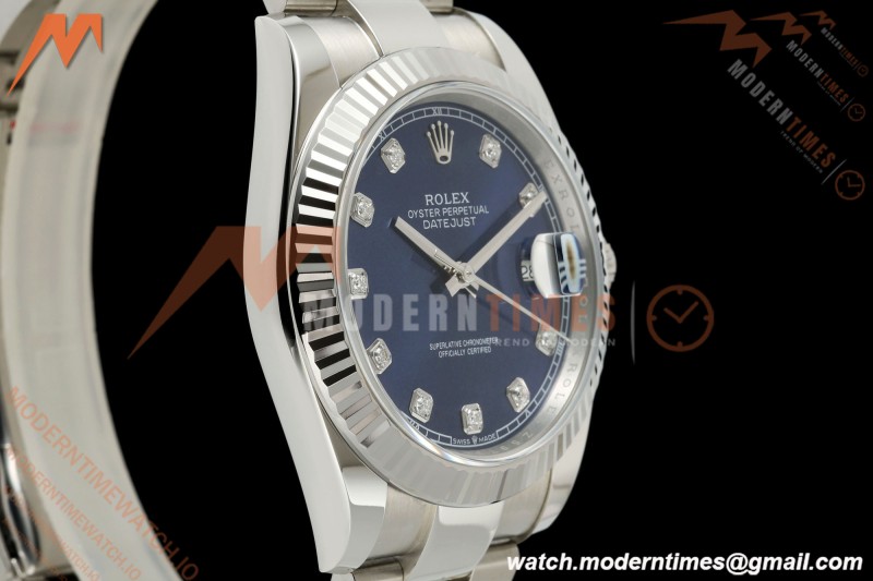 Rolex - Datejust 126334 41mm Oys Flt 904L SS/SS Blu/Dia SCF VR3235