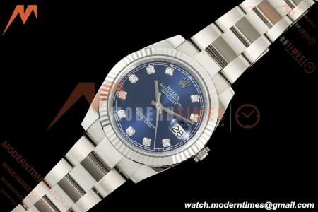 Rolex - Datejust 126334 41mm Oys Flt 904L SS/SS Blu/Dia SCF VR3235