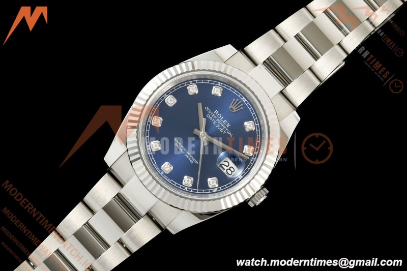 Rolex - Datejust 126334 41mm Oys Flt 904L SS/SS Blu/Dia SCF VR3235