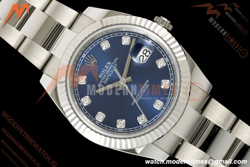 Rolex - Datejust 126334 41mm Oys Flt 904L SS/SS Blu/Dia SCF VR3235