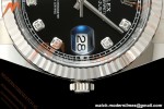 Rolex - Datejust 126334 41mm Oys Flt 904L SS/SS Blk/Dia SCF VR3235 | 롤렉스 데이트저스트 126334 41mm 오이스터 플랫 904L 스테인리스 스틸/스테인리스 스틸 블랙/다이아몬드 SCF VR3235