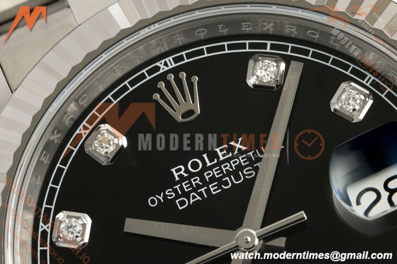 Rolex - Datejust 126334 41mm Oys Flt 904L SS/SS Blk/Dia SCF VR3235 | 롤렉스 데이트저스트 126334 41mm 오이스터 플랫 904L 스테인리스 스틸/스테인리스 스틸 블랙/다이아몬드 SCF VR3235