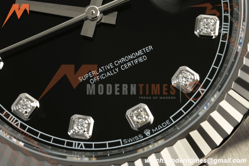 Rolex - Datejust 126334 41mm Oys Flt 904L SS/SS Blk/Dia SCF VR3235 | 롤렉스 데이트저스트 126334 41mm 오이스터 플랫 904L 스테인리스 스틸/스테인리스 스틸 블랙/다이아몬드 SCF VR3235
