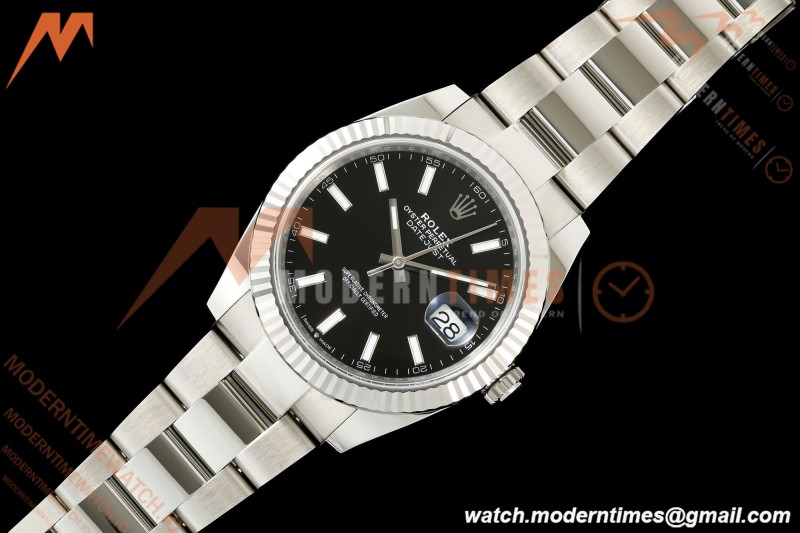 Rolex - Datejust 126334 41mm Oys Flt 904L SS/SS Blk/Stk SCF VR3235 | 롤렉스 데이트저스트 126334 41mm 오이스터 플랫 904L 스테인리스 스틸/스테인리스 스틸 블랙 다이얼/스틱 인덱스 SCF VR3235 무브먼트