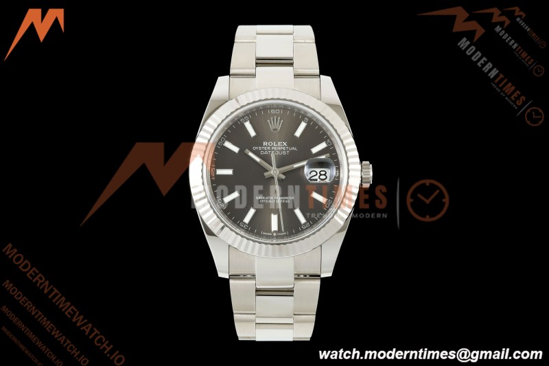Rolex - Datejust 126334 41mm Oys Flt 904L SS/SS Gray/Stk SCF VR3235 | 롤렉스 데이트저스트 126334 41mm 오이스터 플랫 904L 스테인리스 스틸/스테인리스 스틸 그레이/스틱 다이얼 SCF VR3235 무브먼트